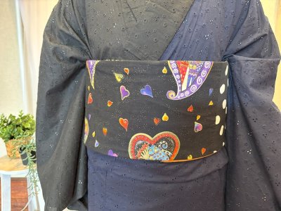 画像3: 半幅帯　アフリカンA 　1点物