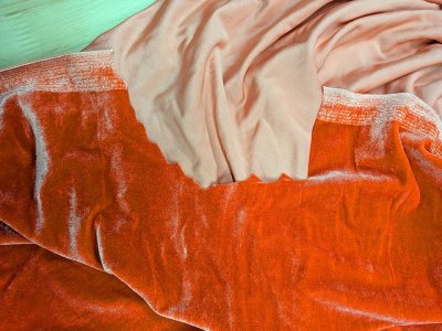 画像2: 端切れ　ベロア生地