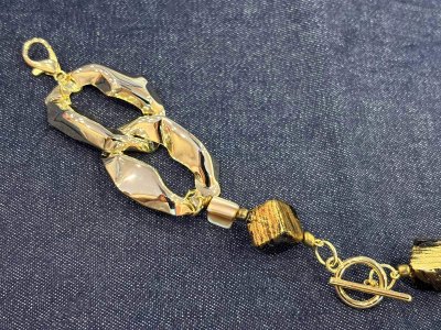 画像3: 羽織紐　ゴールド（大）チェーン　1点物