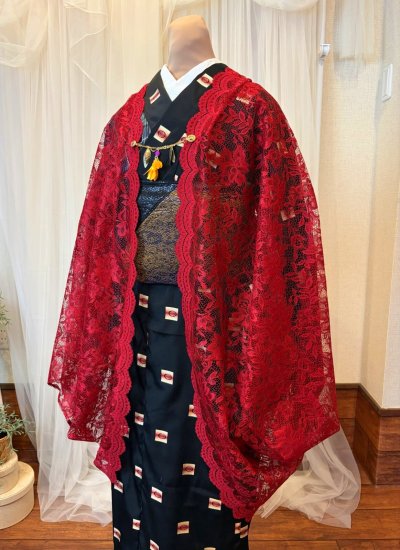 画像1: レースももんがコート＜レッド＞　※受注生産