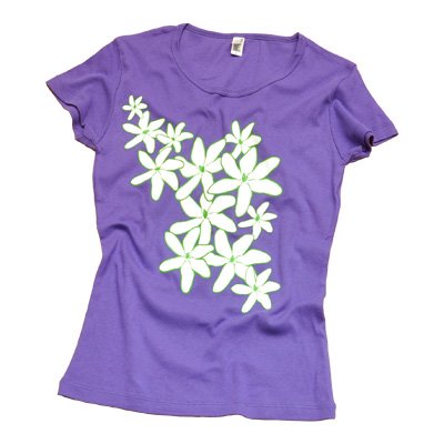 画像2: Tシャツ[Plumeria purple]