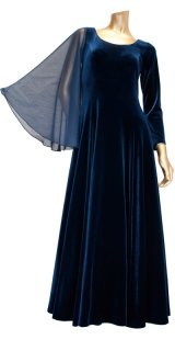 画像: アウトレットドレス/ベロア Sサイズ　ウエスト広め