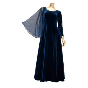 画像: アウトレットドレス/ベロア Sサイズ　ウエスト広め