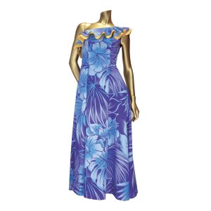 画像: ハワイ生地ドレス 