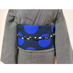 画像: 名古屋帯＜水玉の共演＞　1点物