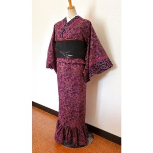 画像: マーメードダンス＜紫バティック＞　1点物