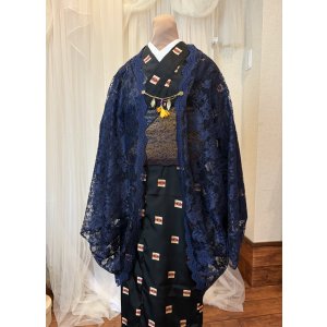 画像: レースももんがコート＜ネイビー＞　