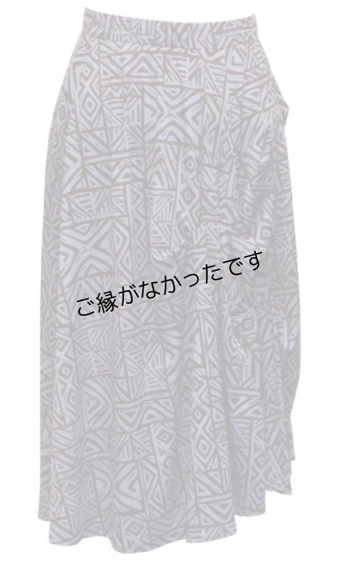 画像1: タックギャザーのミドルスカート