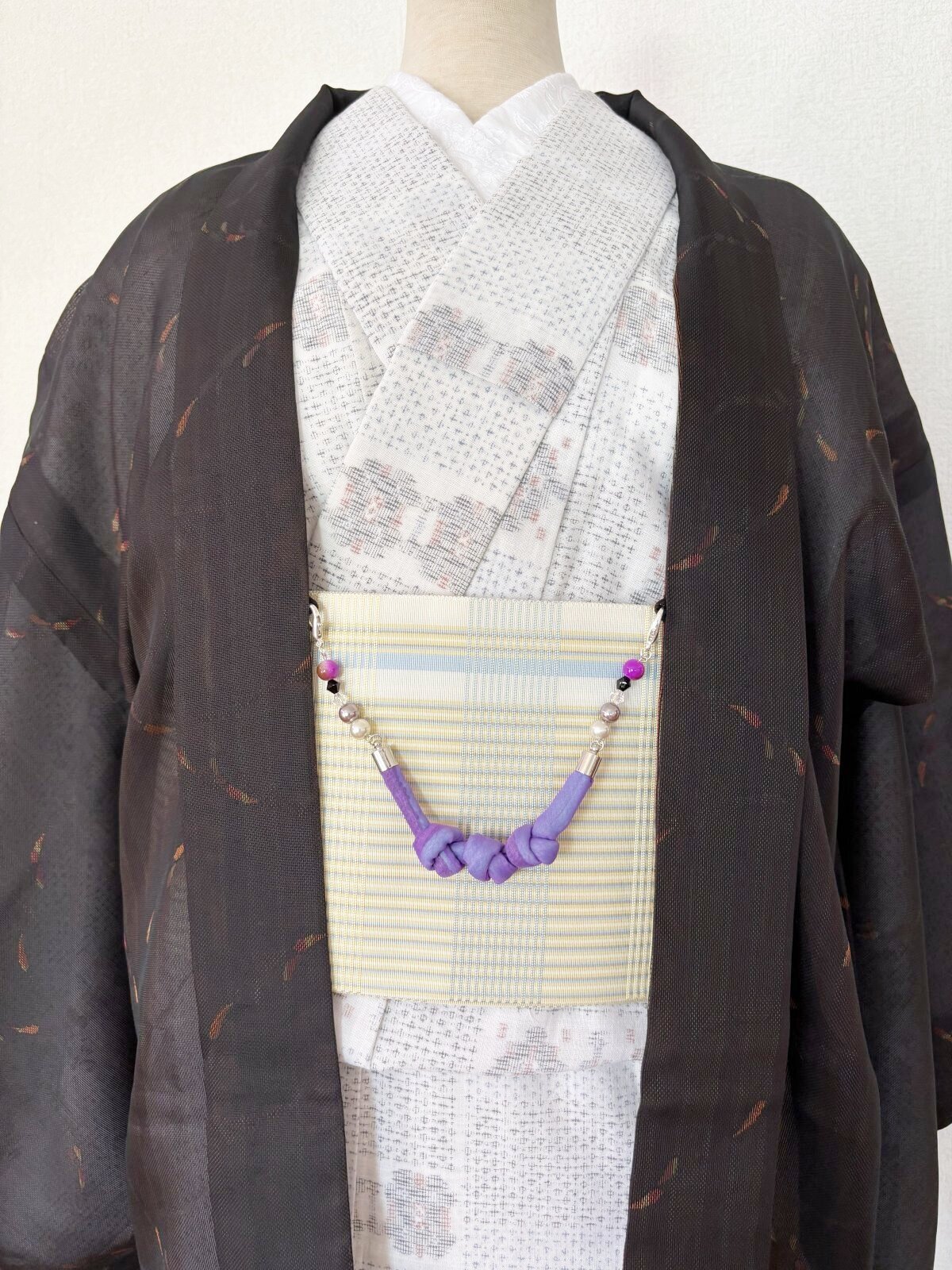 画像3: 羽織紐　紫　1点物