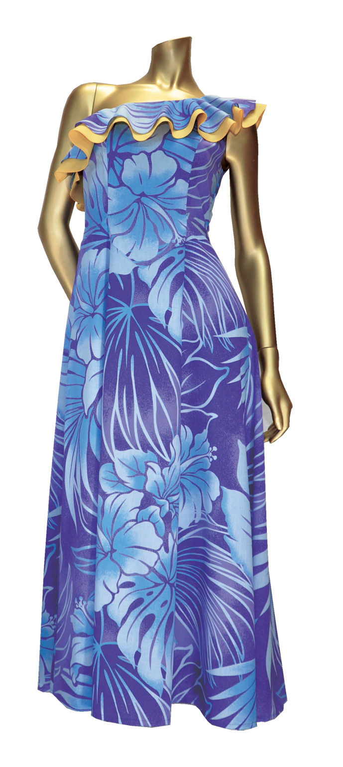 画像1: ハワイ生地ドレス 