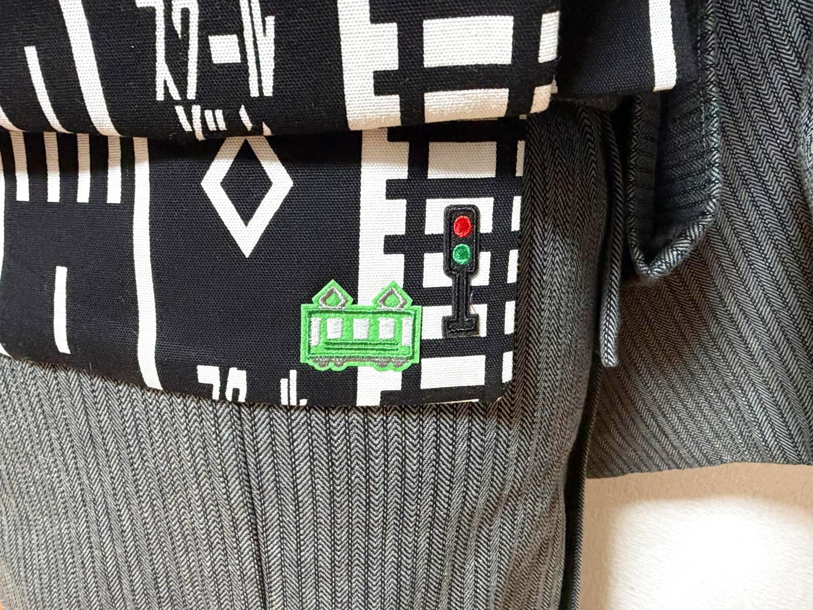 画像4: 名古屋帯＜どこに行く道＞　1点物