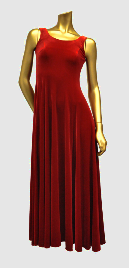 画像1: アウトレットドレス/ベロア